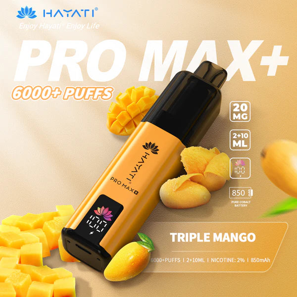 Hayati Pro Max Plus 6000 Puffs Prefilled Pod kit - From £7.80