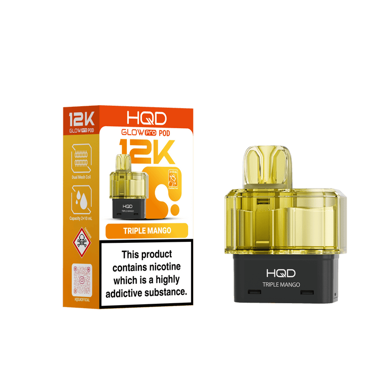 HQD Glow Pro 12k Replacement Pods - £5.49 Only