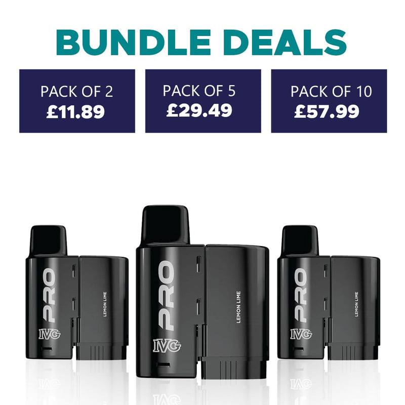 IVG PRO 12, 10k puffs refill/Replacement pods - Starting From £5.80