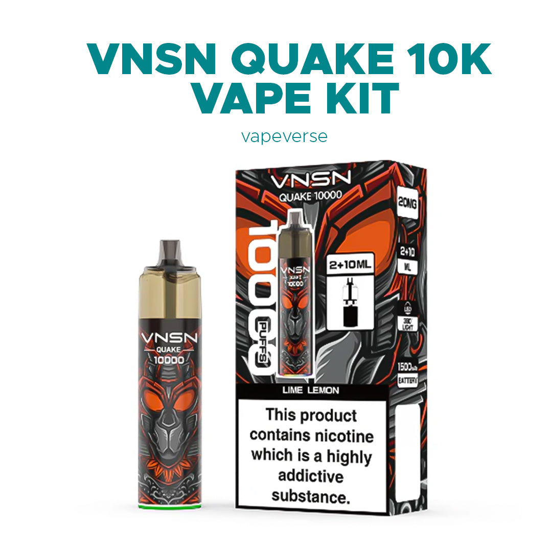 VNSN Quake 10k, 10,000 Puffs Prefilled Vape Kit - Starting From £8.99
