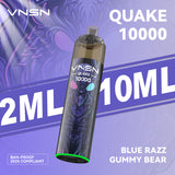 VNSN Quake 10k, 10,000 Puffs Prefilled Vape Kit - Starting From £8.99