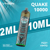 VNSN Quake 10k, 10,000 Puffs Prefilled Vape Kit - Starting From £8.99