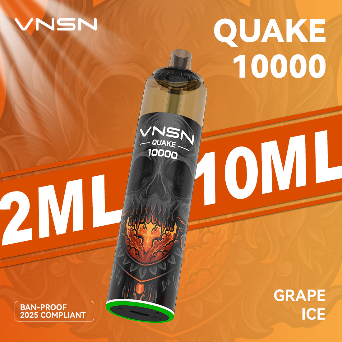 VNSN Quake 10k, 10,000 Puffs Prefilled Vape Kit - Starting From £8.99