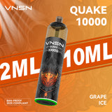 VNSN Quake 10k, 10,000 Puffs Prefilled Vape Kit - Starting From £8.99