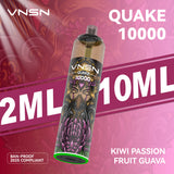 VNSN Quake 10k, 10,000 Puffs Prefilled Vape Kit - Starting From £8.99