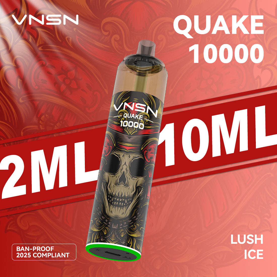 VNSN Quake 10k, 10,000 Puffs Prefilled Vape Kit - Starting From £8.99