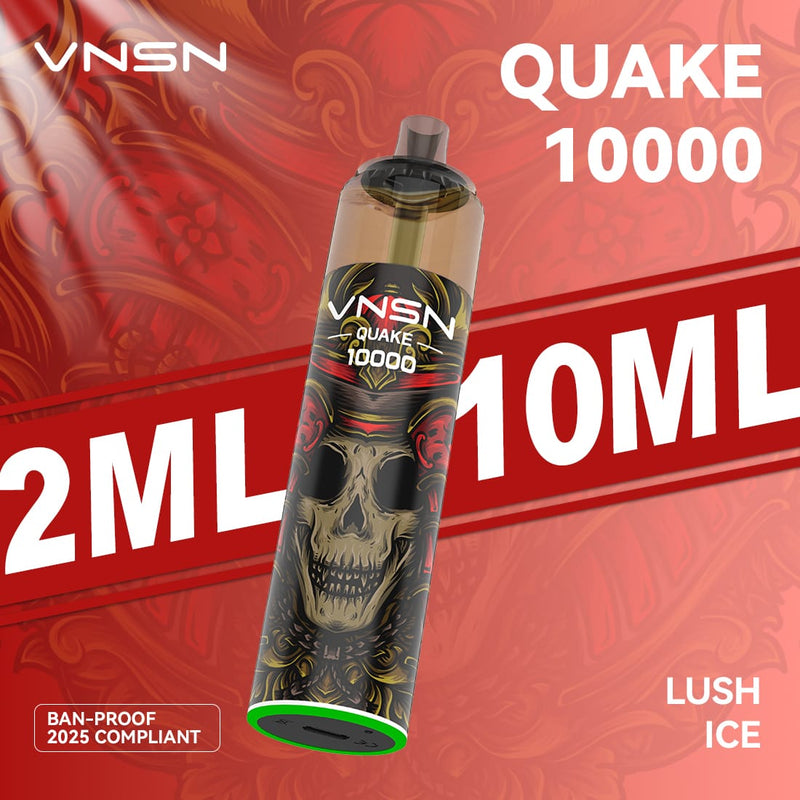 VNSN Quake 10k, 10,000 Puffs Prefilled Vape Kit - Starting From £8.99