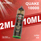 VNSN Quake 10k, 10,000 Puffs Prefilled Vape Kit - Starting From £8.99