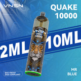 VNSN Quake 10k, 10,000 Puffs Prefilled Vape Kit - Starting From £8.99