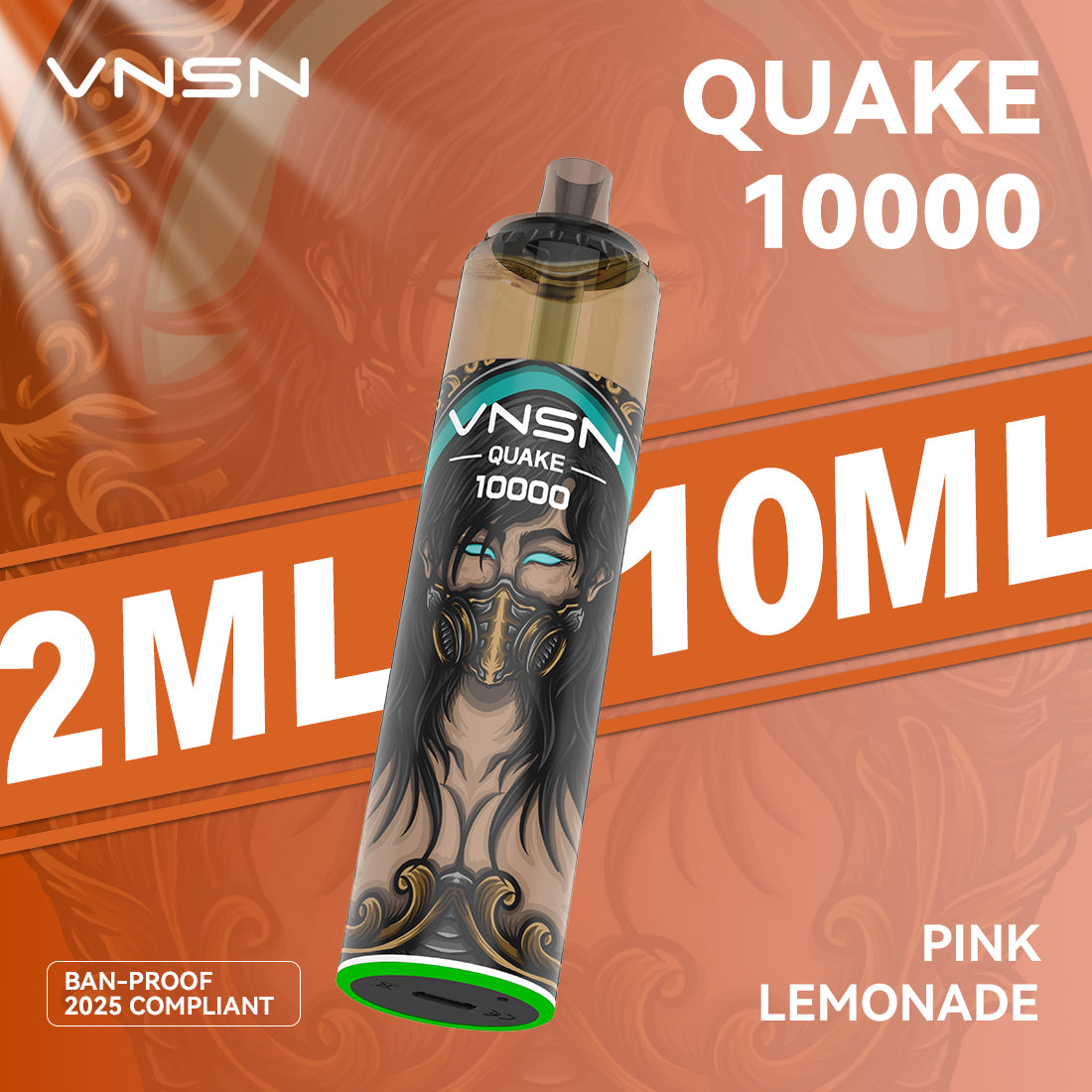 VNSN Quake 10k, 10,000 Puffs Prefilled Vape Kit - Starting From £8.99