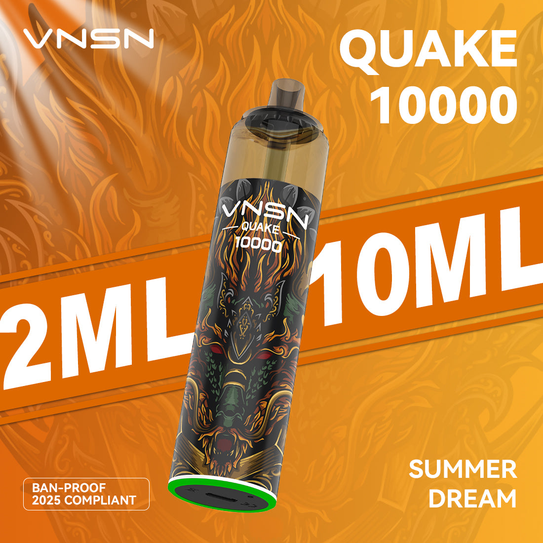VNSN Quake 10k, 10,000 Puffs Prefilled Vape Kit - Starting From £8.99
