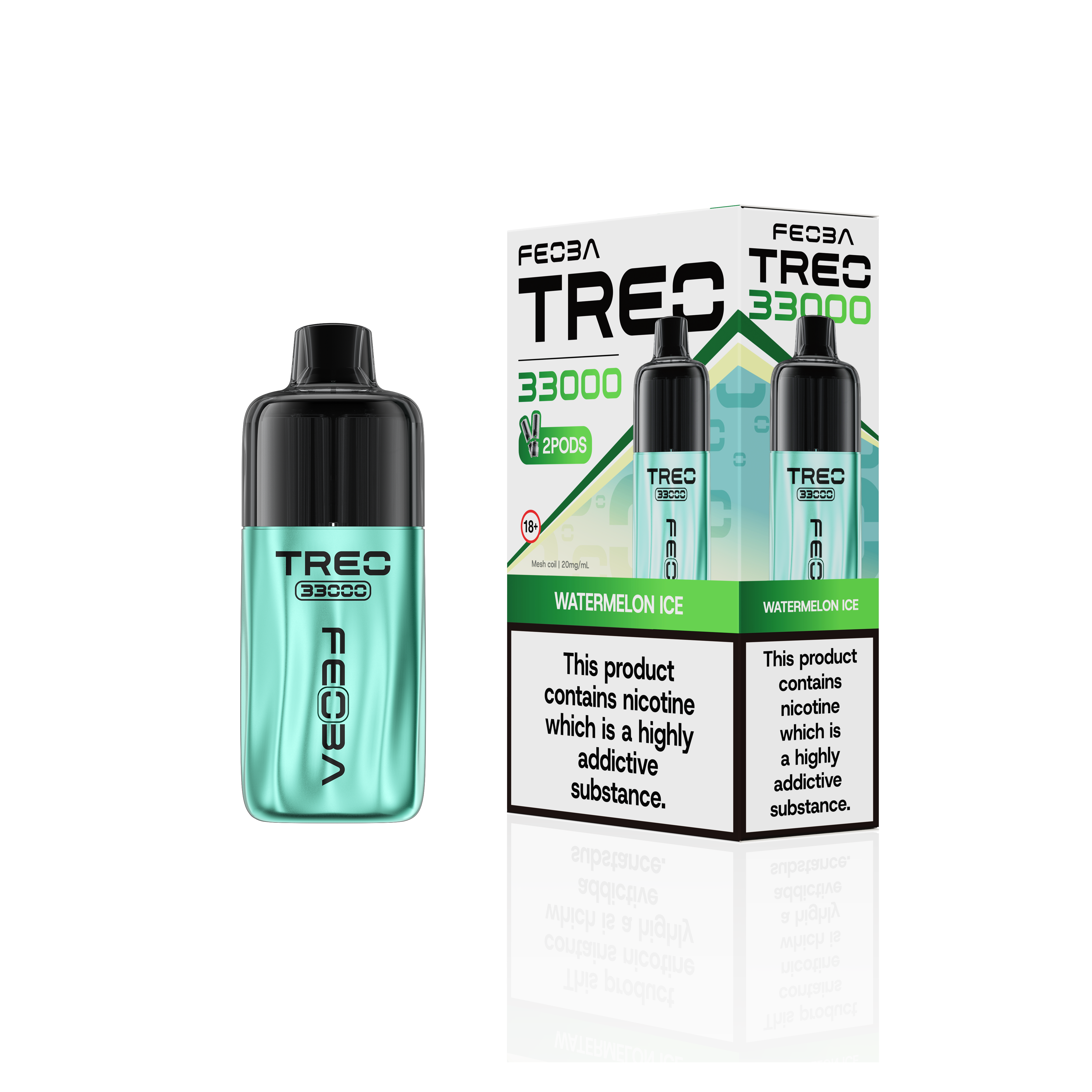 Feoba Treo 33K, 33000 Puffs Prefilled Pod Vape Kit - Starting From £8.99
