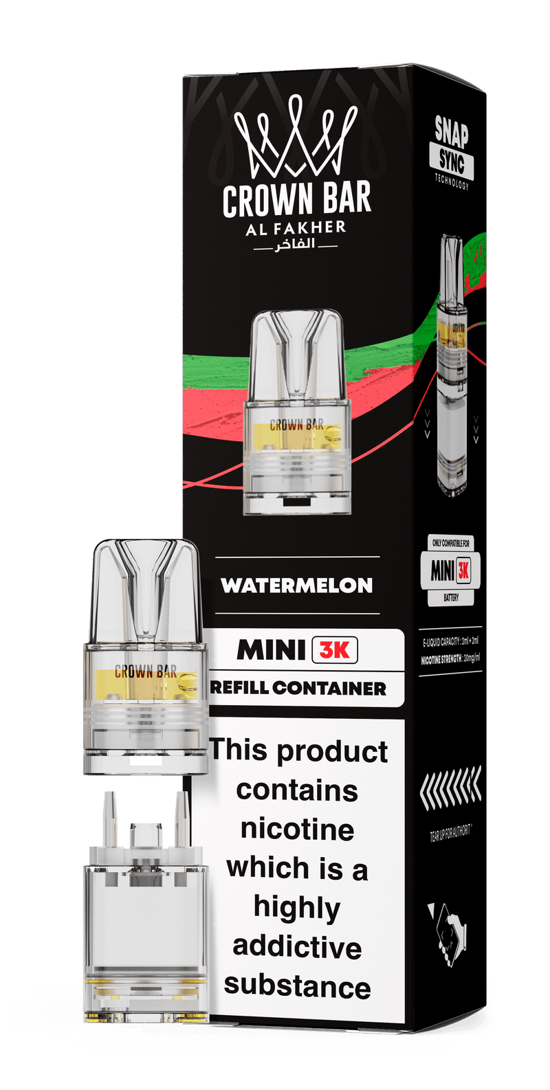 Al Fakher Crown Bar Mini 3K Refill Pods - Starting From £3.99