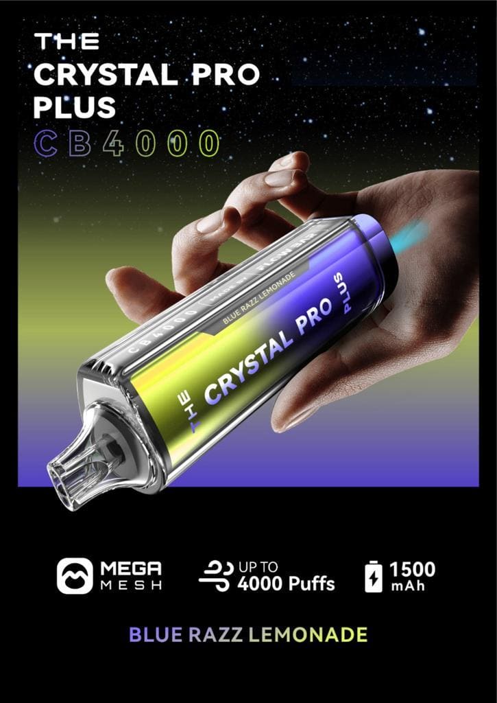 THE Crystal Pro Plus CB 4000 Puffs Disposable Vape - Starting From £8.20
