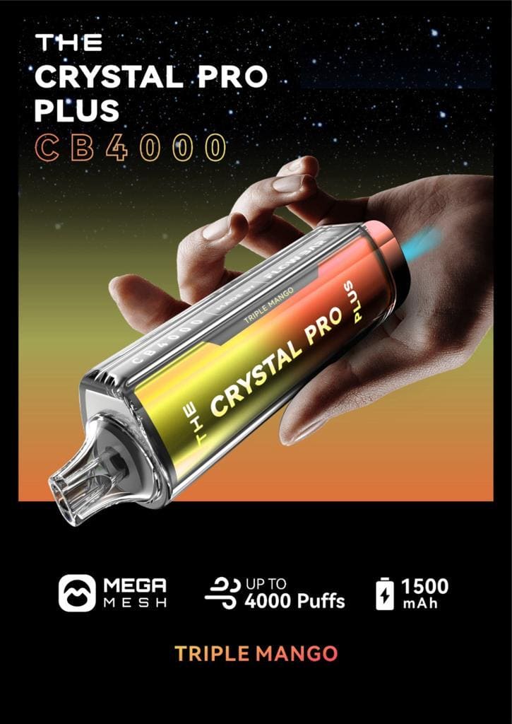 THE Crystal Pro Plus CB 4000 Puffs Disposable Vape - Starting From £8.20