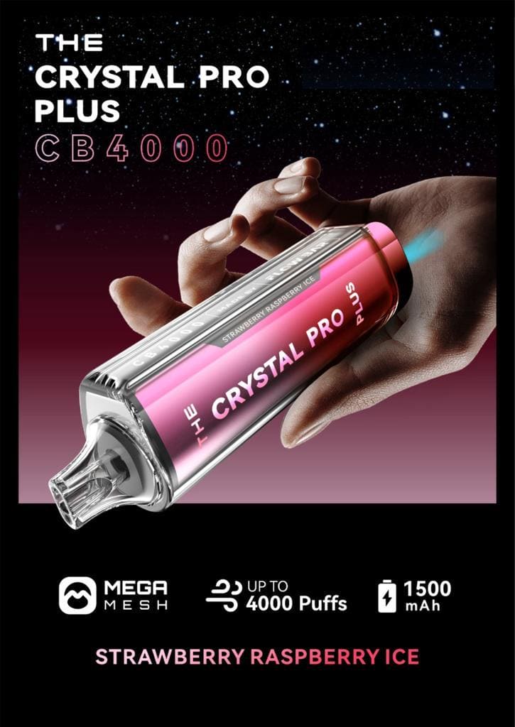 THE Crystal Pro Plus CB 4000 Puffs Disposable Vape - Starting From £8.20