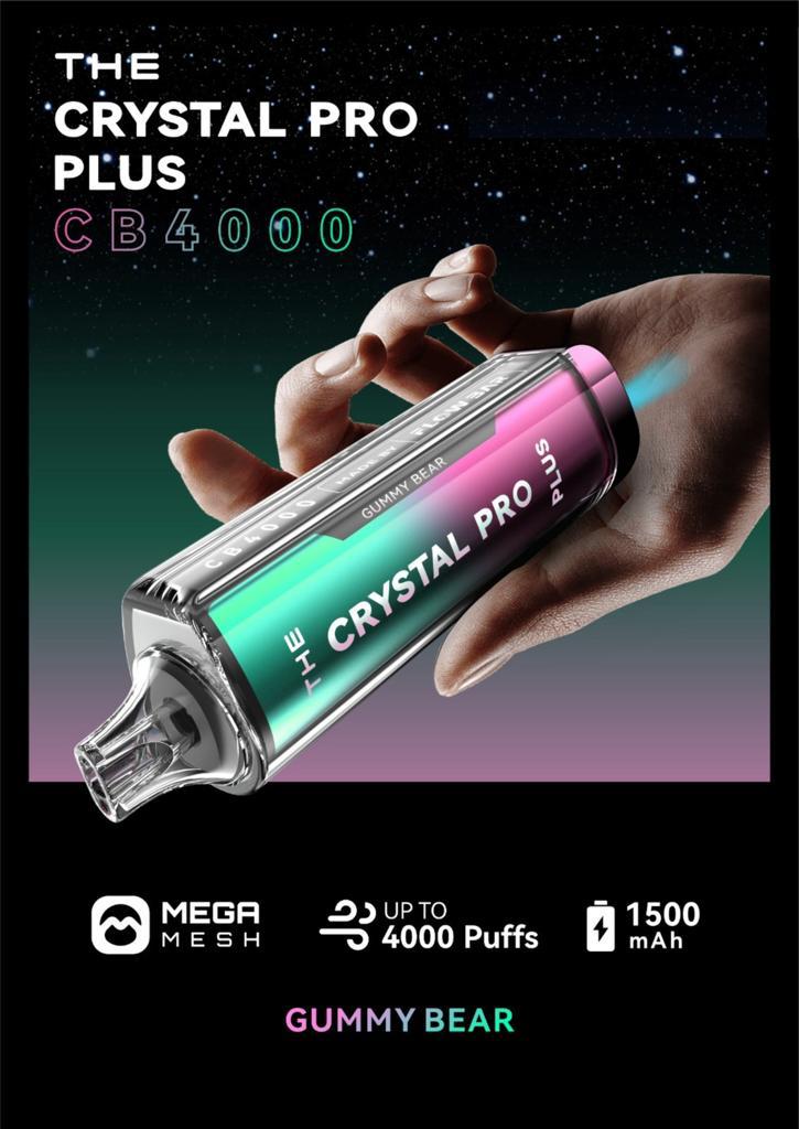 THE Crystal Pro Plus CB 4000 Puffs Disposable Vape - Starting From £8.20