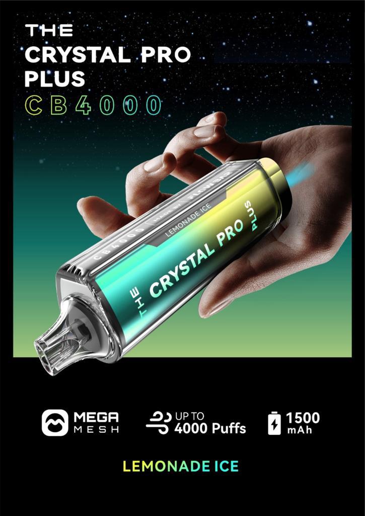 THE Crystal Pro Plus CB 4000 Puffs Disposable Vape - Starting From £8.20