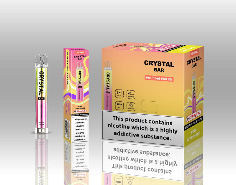 Crsytal Bar 600 Puff Prefilled Pod Kit - From £4.45