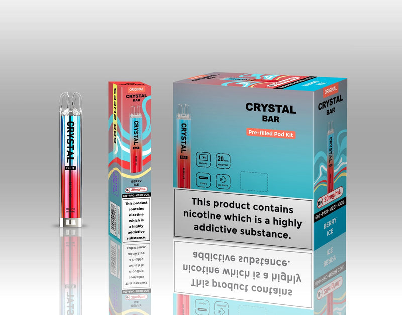 Crsytal Bar 600 Puff Prefilled Pod Kit - From £4.45