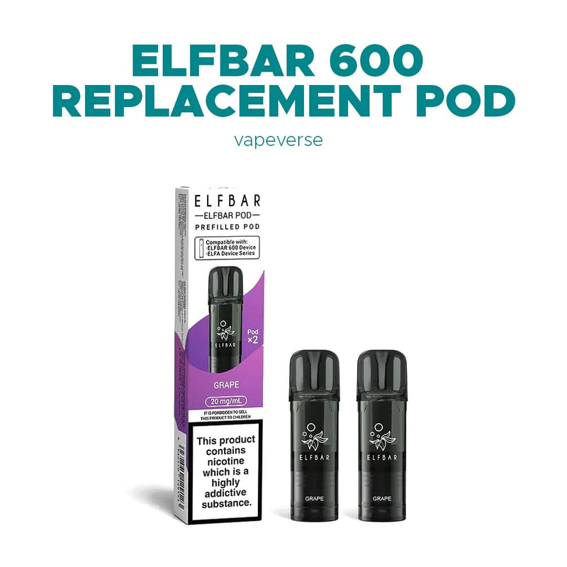 Elfbar 600 Replacement Pods - Starting From £2.99