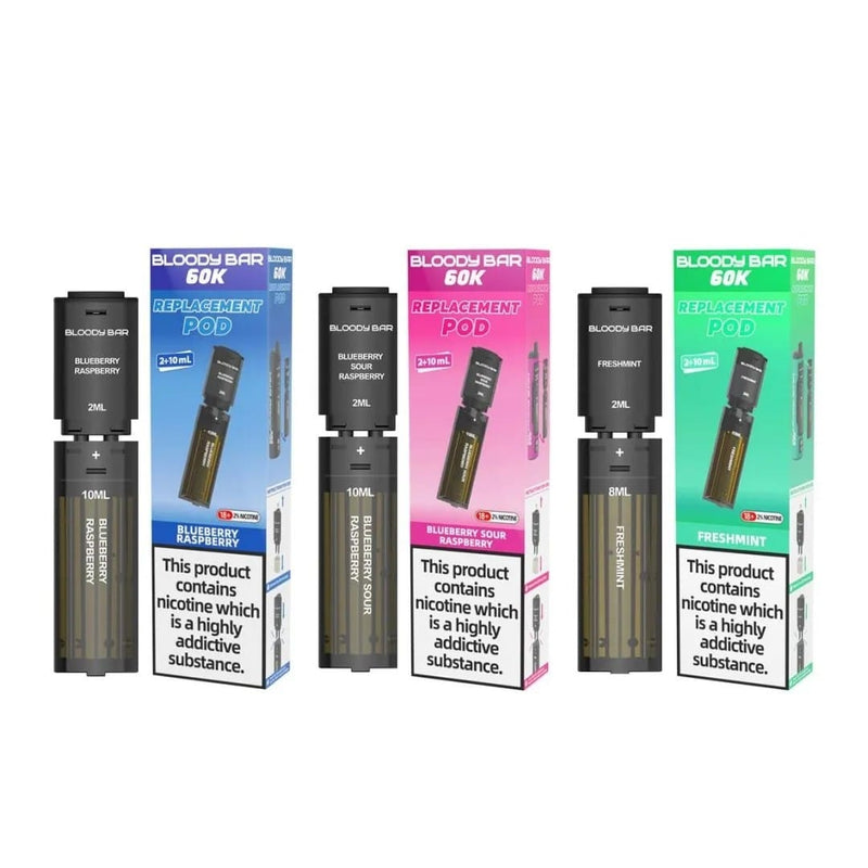 Bloody bar 60k Replacement Pod - Starting From £4.25