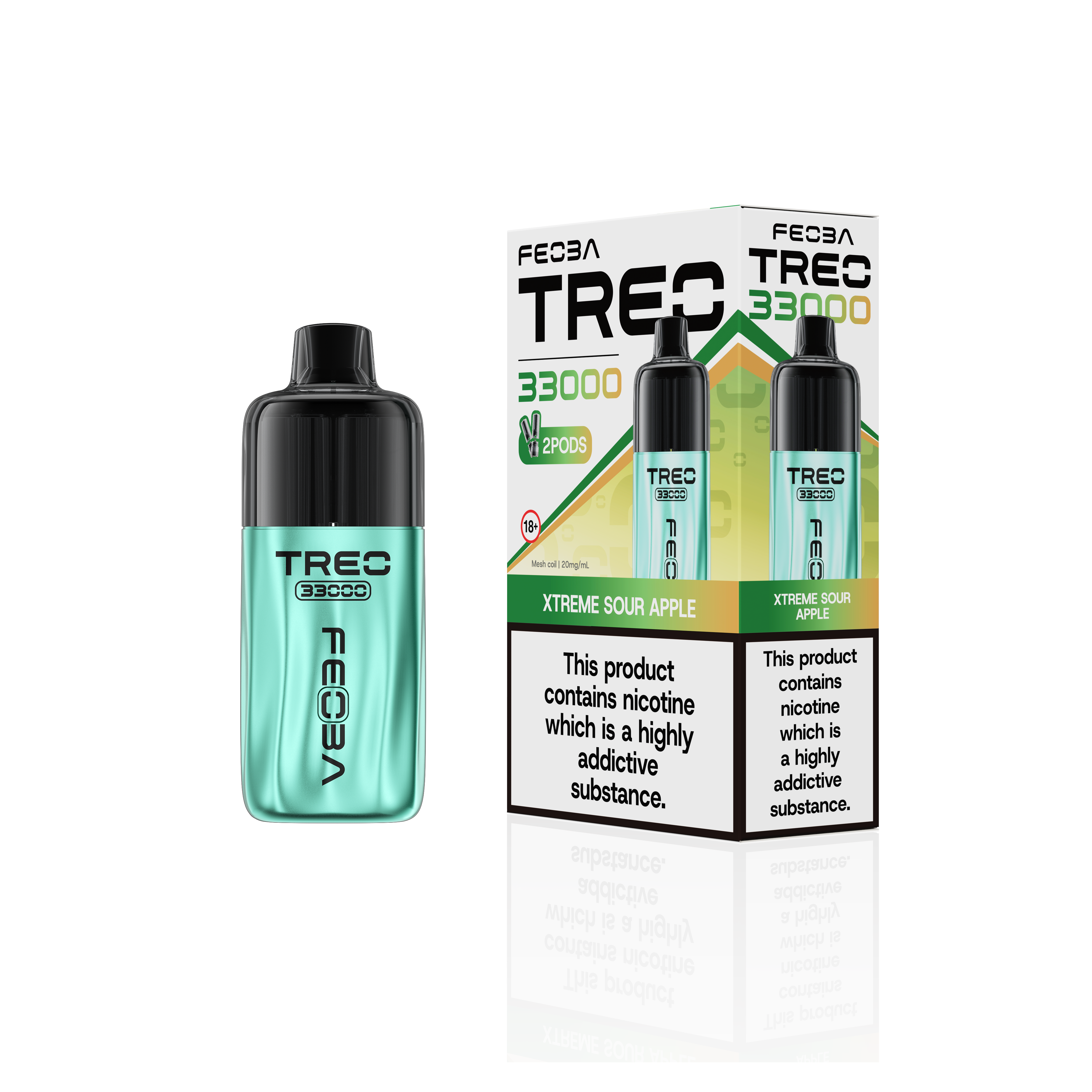 Feoba Treo 33K, 33000 Puffs Prefilled Pod Vape Kit - Starting From £8.99