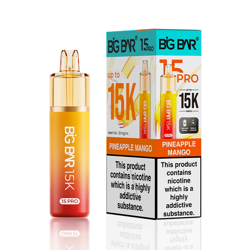 Big Bar 15K Pro, 15,000 Puffs Prefilled Pod Kit