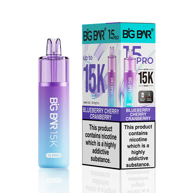 Big Bar 15K Pro, 15,000 Puffs Prefilled Pod Kit