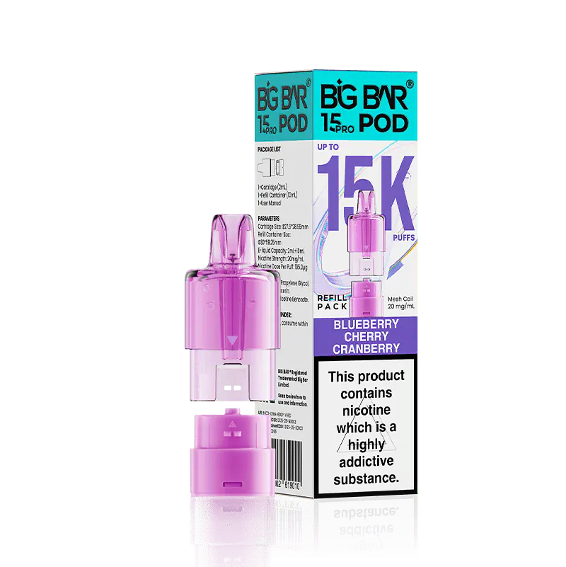 Big Bar 15K Pro Prefilled Pod Refill