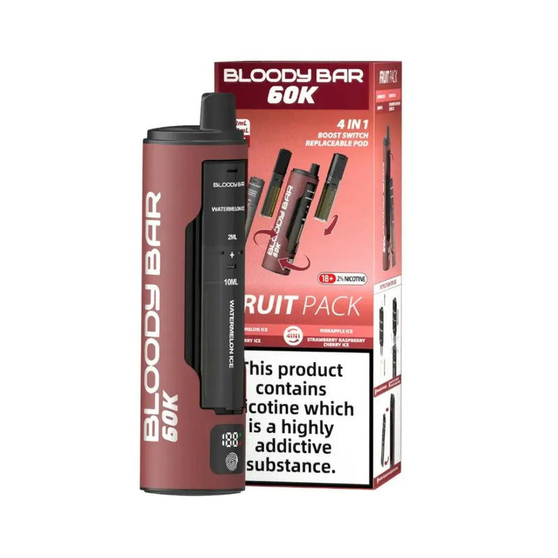 Bloody Bar 60K Puffs 4 in 1 Prefilled Pod Kit - Starting From £13.85