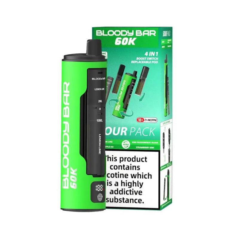 Bloody Bar 60K Puffs 4 in 1 Prefilled Pod Kit - Starting From £13.85