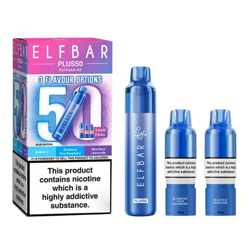 Elfbar Plus 50 , 50k puffs prefilled pod kit - From £ 11.99