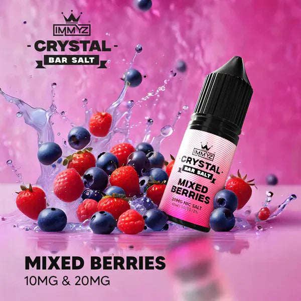 Mixed Berries 10 & 20MG immyz crystal bar salt