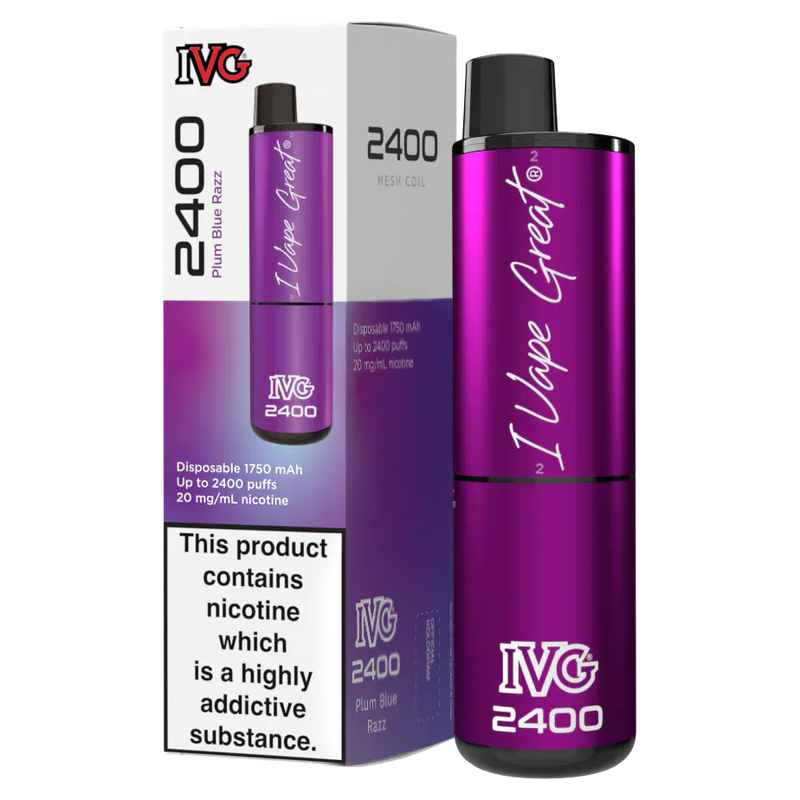 IVG 2400 Puffs Prefilled Pod Vape - From £7.50