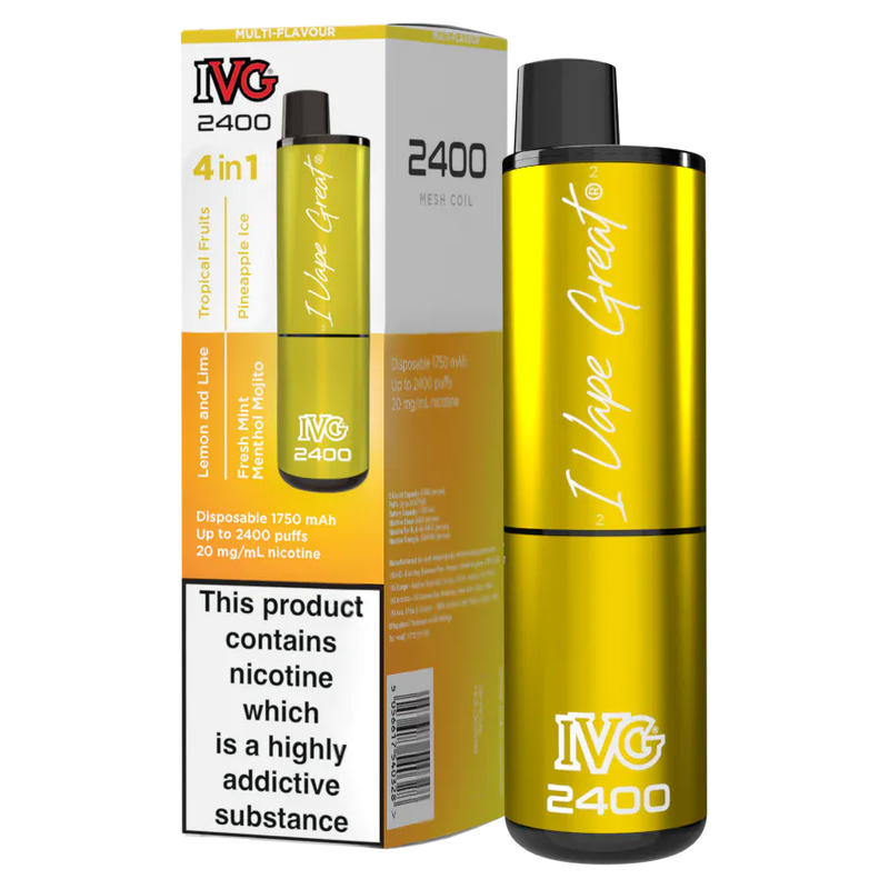 IVG 2400 Puffs Prefilled Pod Vape - From £7.50