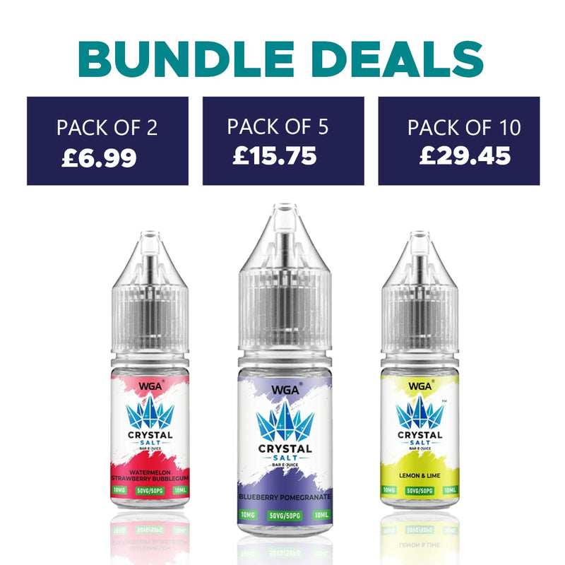 WGA Crystal Salt Bar E-Juice 10ml Nic Salt