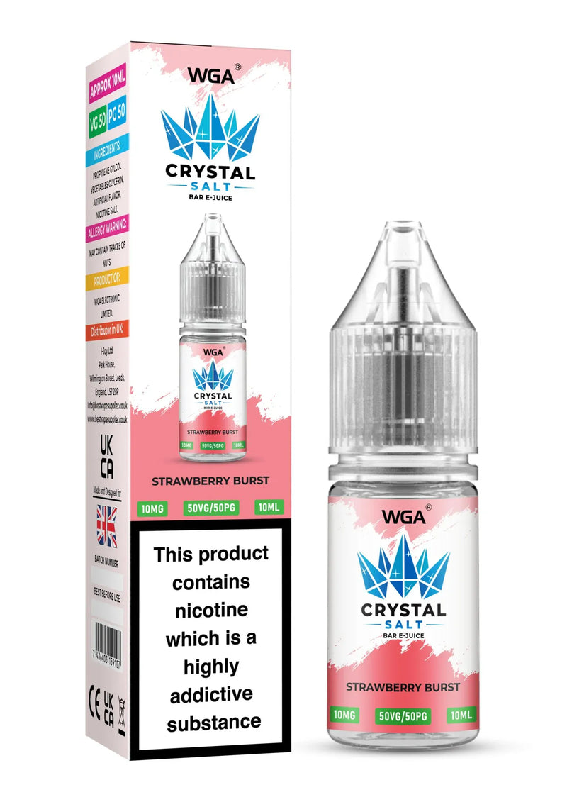 WGA Crystal Salt Bar E-Juice strawberry burst flavor