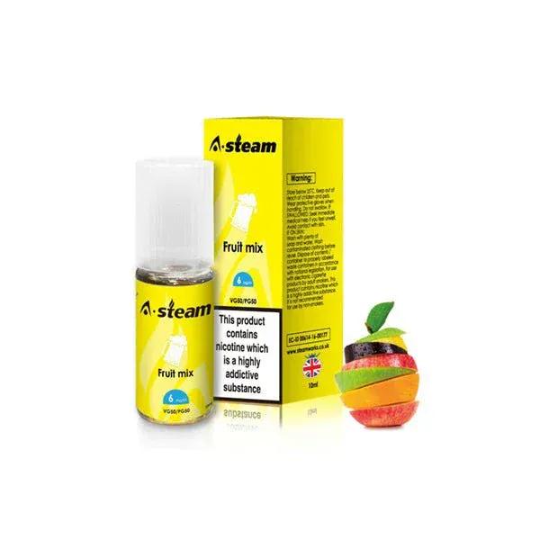 A-Steam Fruit Flavours 18MG 10ML (50VG/50PG) - vapeverseuk
