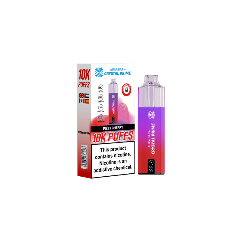 Aura Bar 10k Puffs Prefilled Vape By Crystal Prime - Starting From £8.00