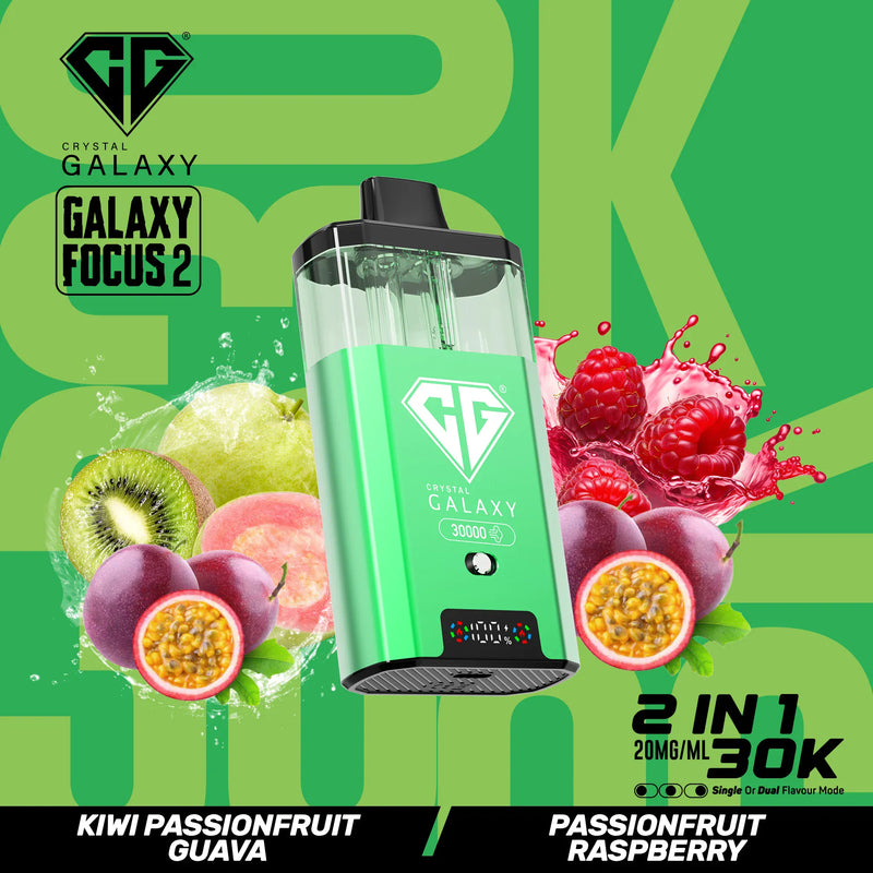 Crystal Galaxy 30k Focus 2 Prefilled Vape Kit - From £10.70