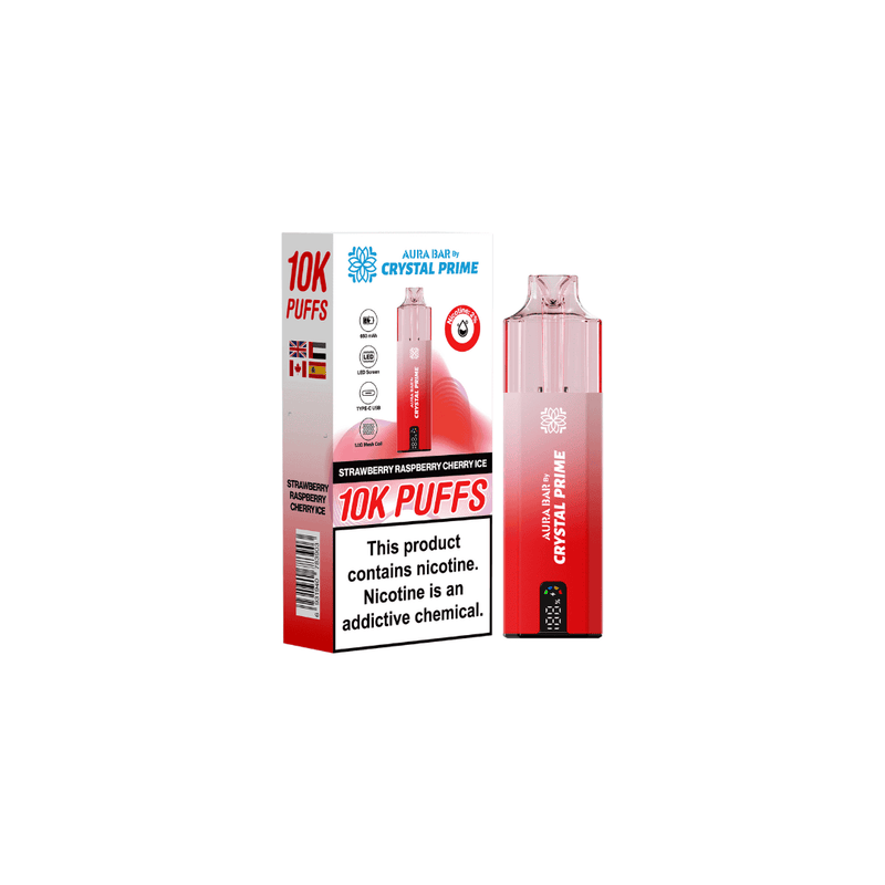 Aura Bar 10k Puffs Prefilled Vape By Crystal Prime - Starting From £8.00