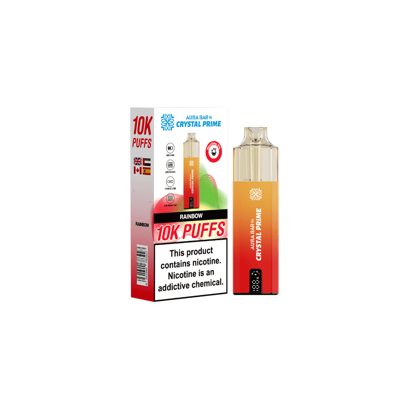 Aura Bar 10k Puffs Prefilled Vape By Crystal Prime - Starting From £8.00