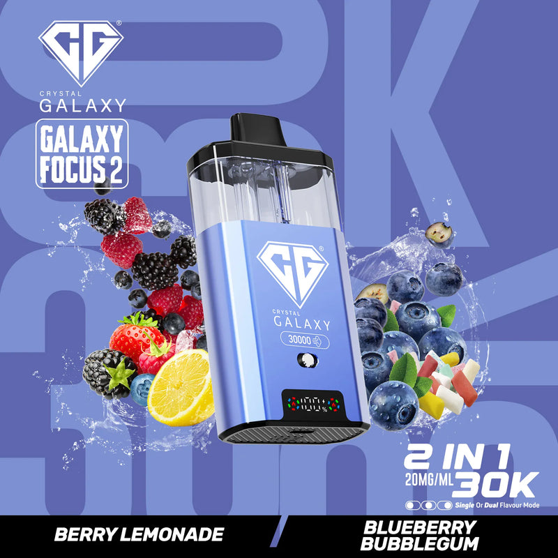 Crystal Galaxy 30k Focus 2 Prefilled Vape Kit - From £10.70