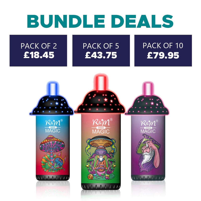 R&M Magic 9000 Puffs Disposable Vape -2%