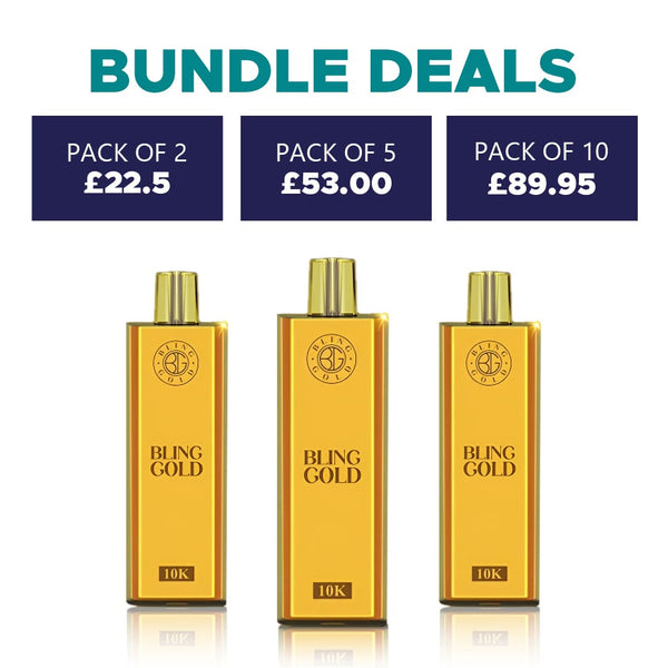 bling gold vape Bling Gold 10K Puffs Disposable Vape