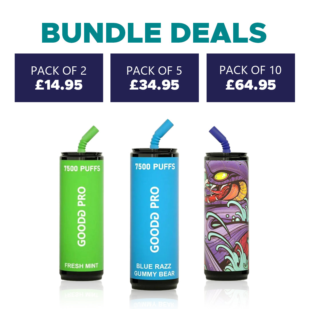 Goodg Pro 7500 Puffs disposable Vape Multi Buy Deals Vapeverse UK