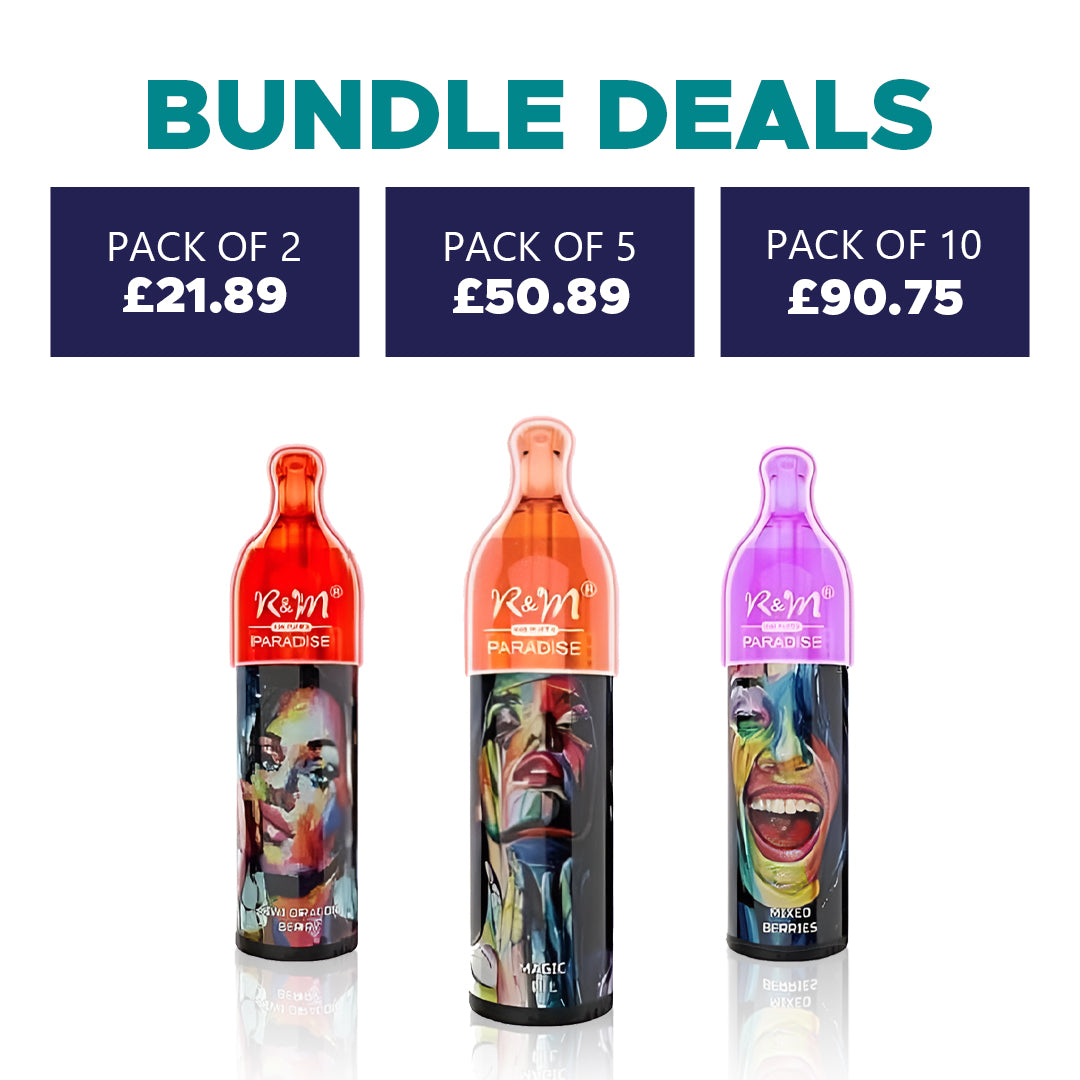 R&M Paradise Vape With 10000 Puffs And Sub Ohm Coil 11.89 Only! R&M Paradise Vape With 10000 Puffs And Sub Ohm Coil 11.89 Only!