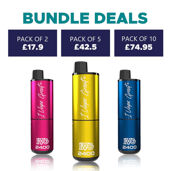 IVG 2400 Puffs Prefilled Pod Vape - From £7.50