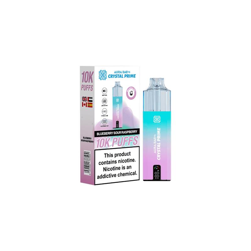 Aura Bar 10k Puffs Prefilled Vape By Crystal Prime - Starting From £8.00